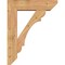 Ekena Millwork Olympic Slat Smooth Bracket w/ Offset Brace, Western Red Cedar, 7 1/2"W x 28"D x 36"H BKT0806X28X36OLY06SWR - alternate 3
